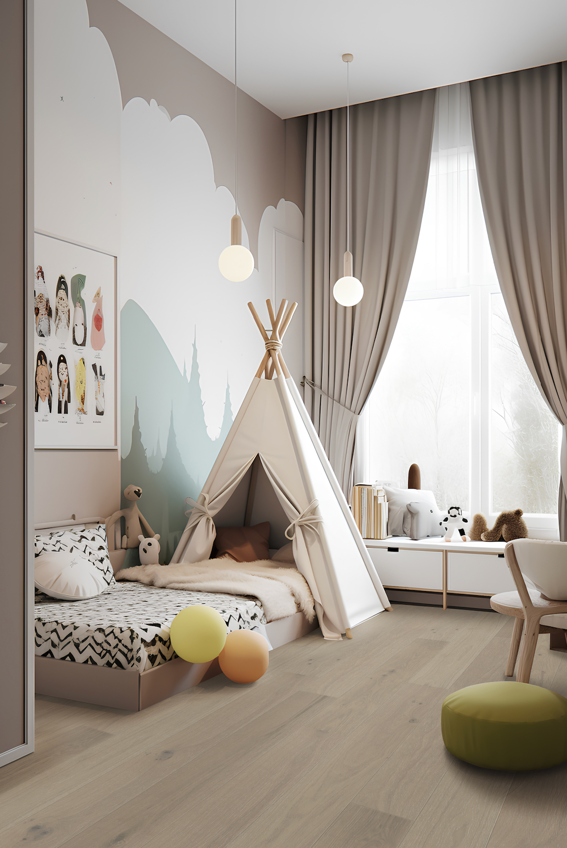 Chêne européen - Échantillon ivoire ensoleillé*