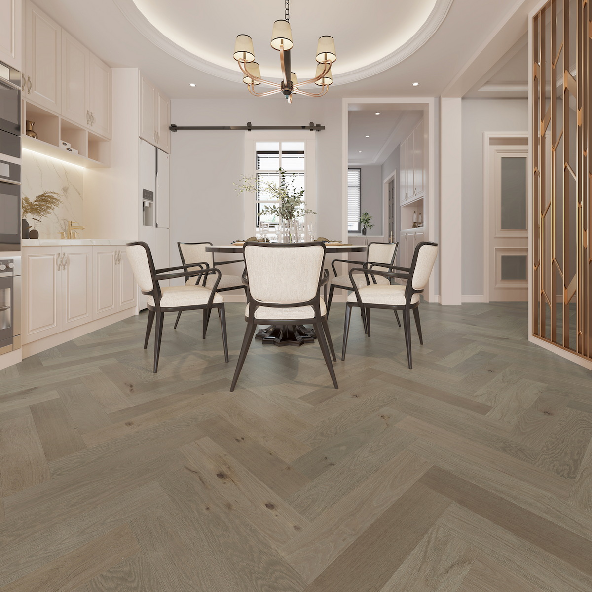 Nouveau 7 Bespoke Herringbone - Rooftop Loft Sample